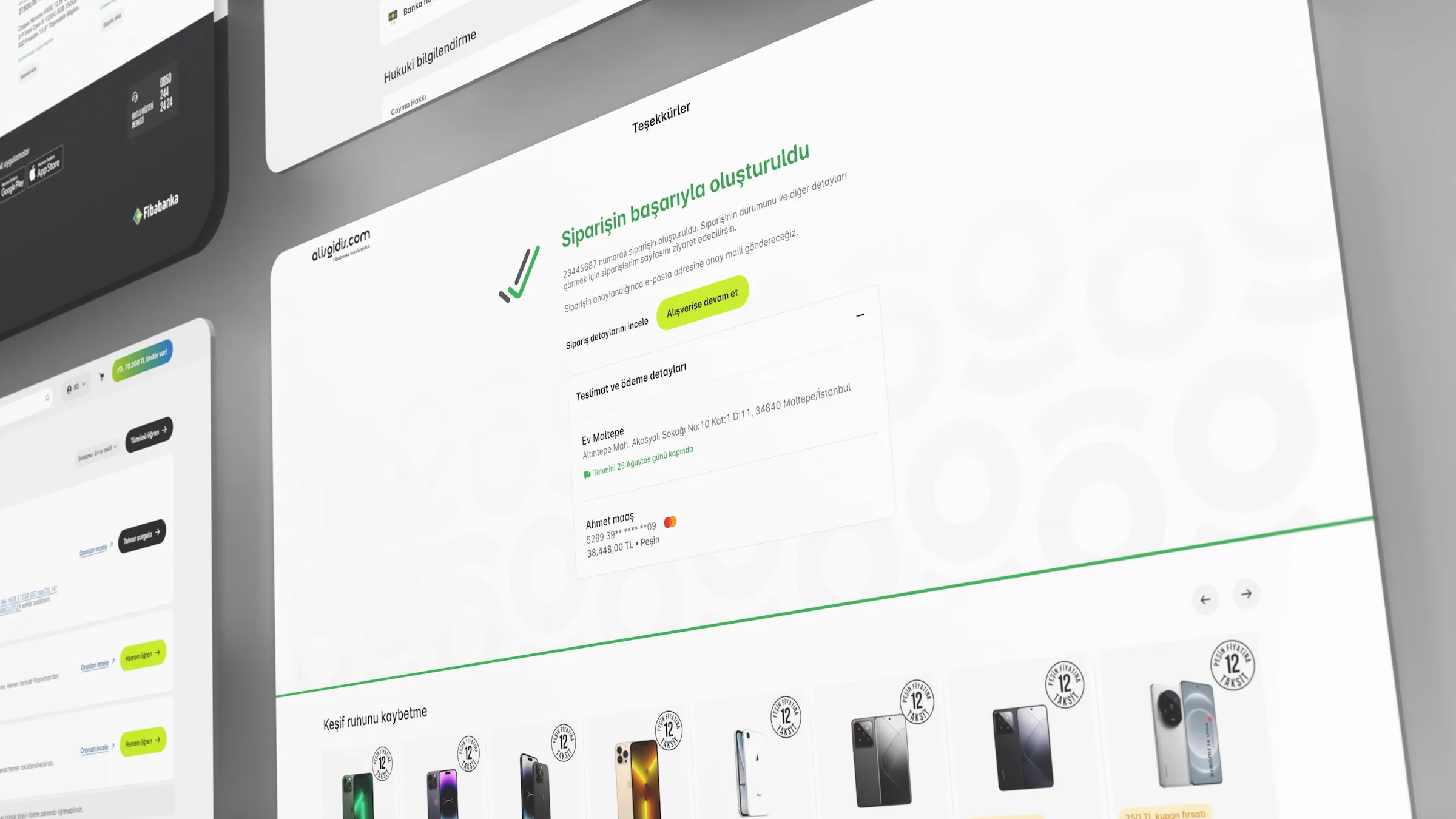 Alışgidiş UI Success